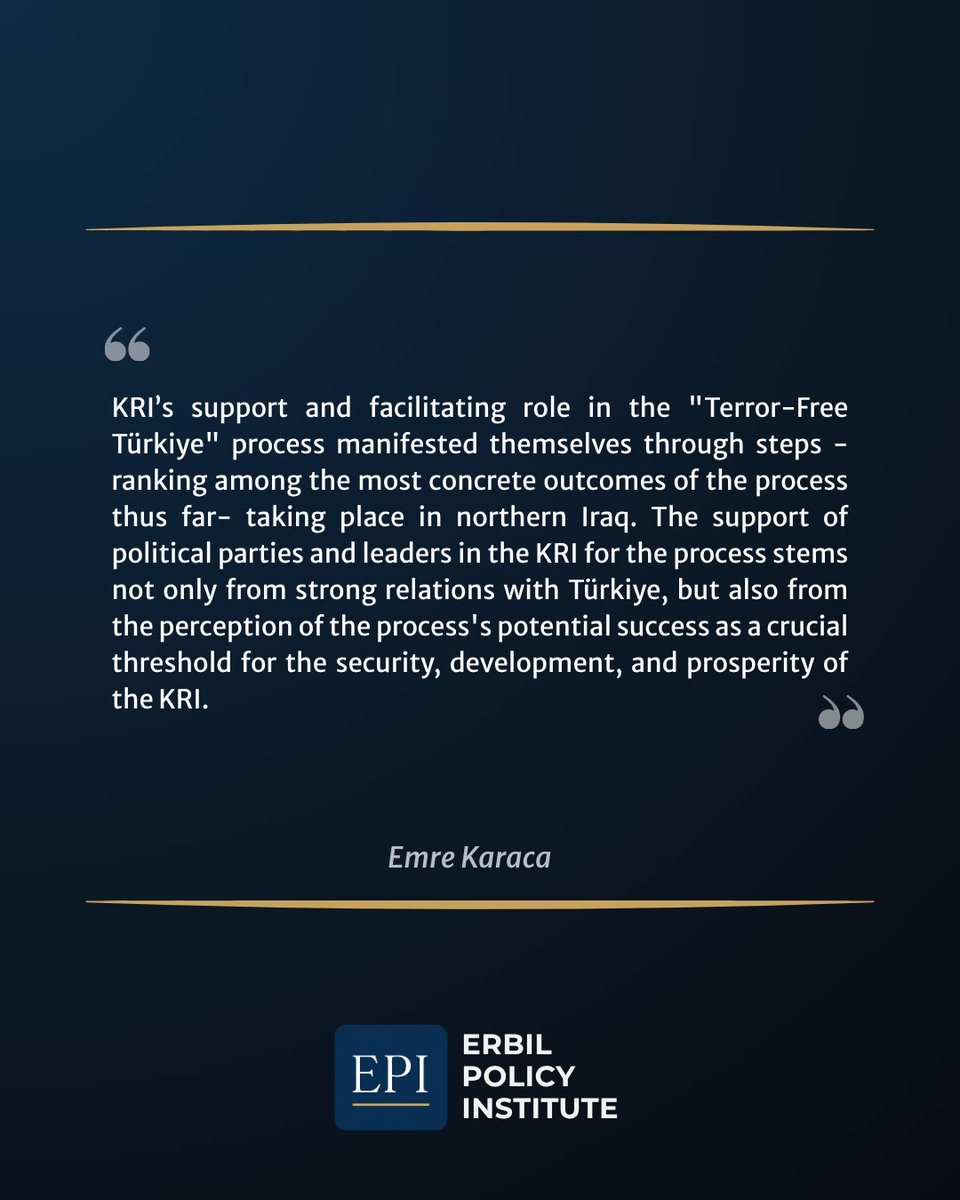 erbilpolicyinst's tweet photo. #NEW

Emre Karaca (@emrekaraca_1) examines the role and motivations of the Kurdistan Region of Iraq (KRI) in the “Terror-Free Türkiye” process, as well as the implications of the process for the region, for @erbilpolicyinst.

https://t.co/jXen8vTVXq https://t.co/xdSzJAkrTs