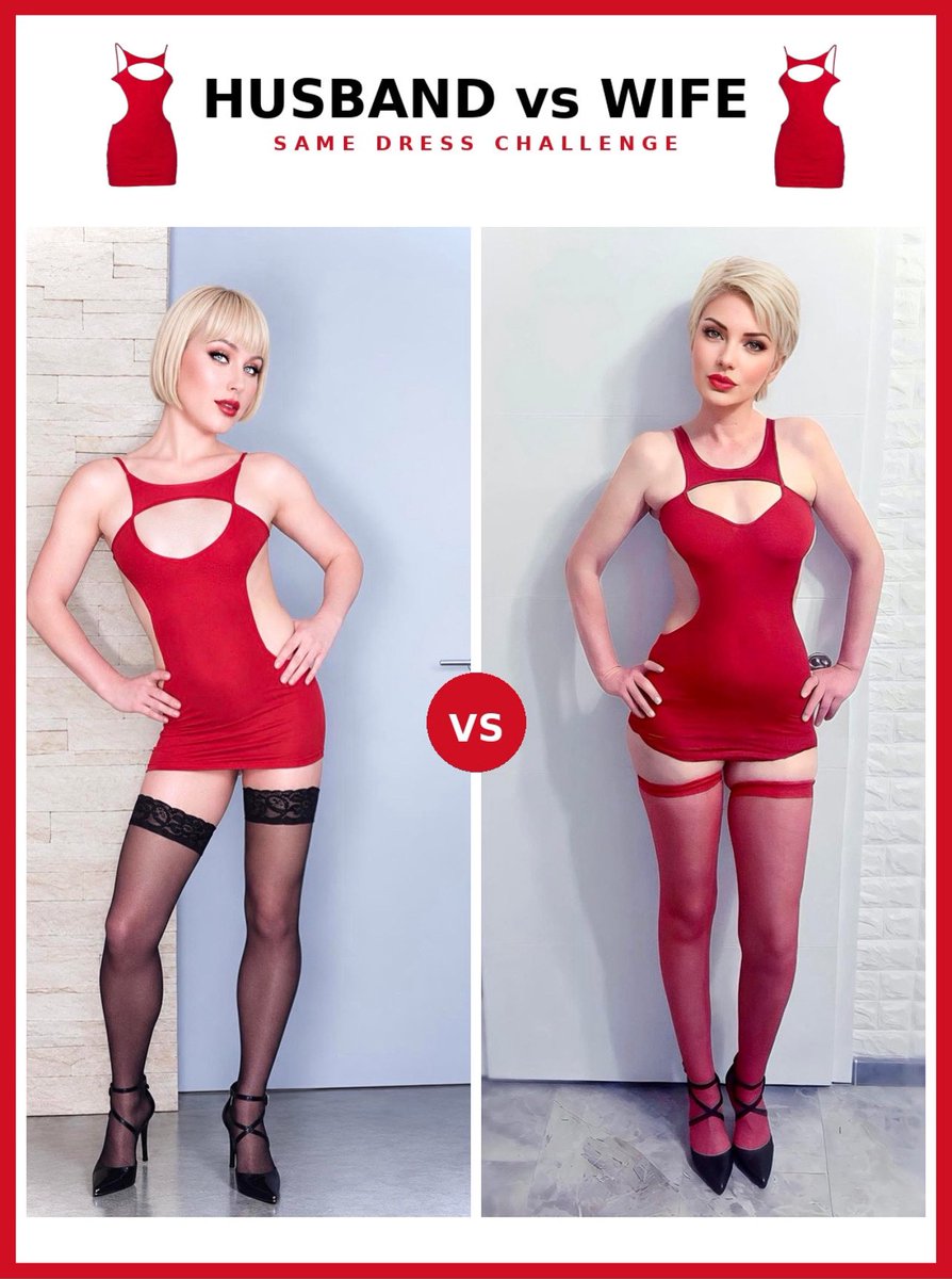 SashMash_couple's tweet photo. Same Dress Challenge — Part 2! 👗🥊
You voted on the PINK, now it's time for RED!
Husband vs Wife — who wore it better this time?
Vote in comments! 💋💋
#husbandvswife #samedress #coupleinheels #crossdressingcouple #reddress #part2 https://t.co/f6o9X46piN