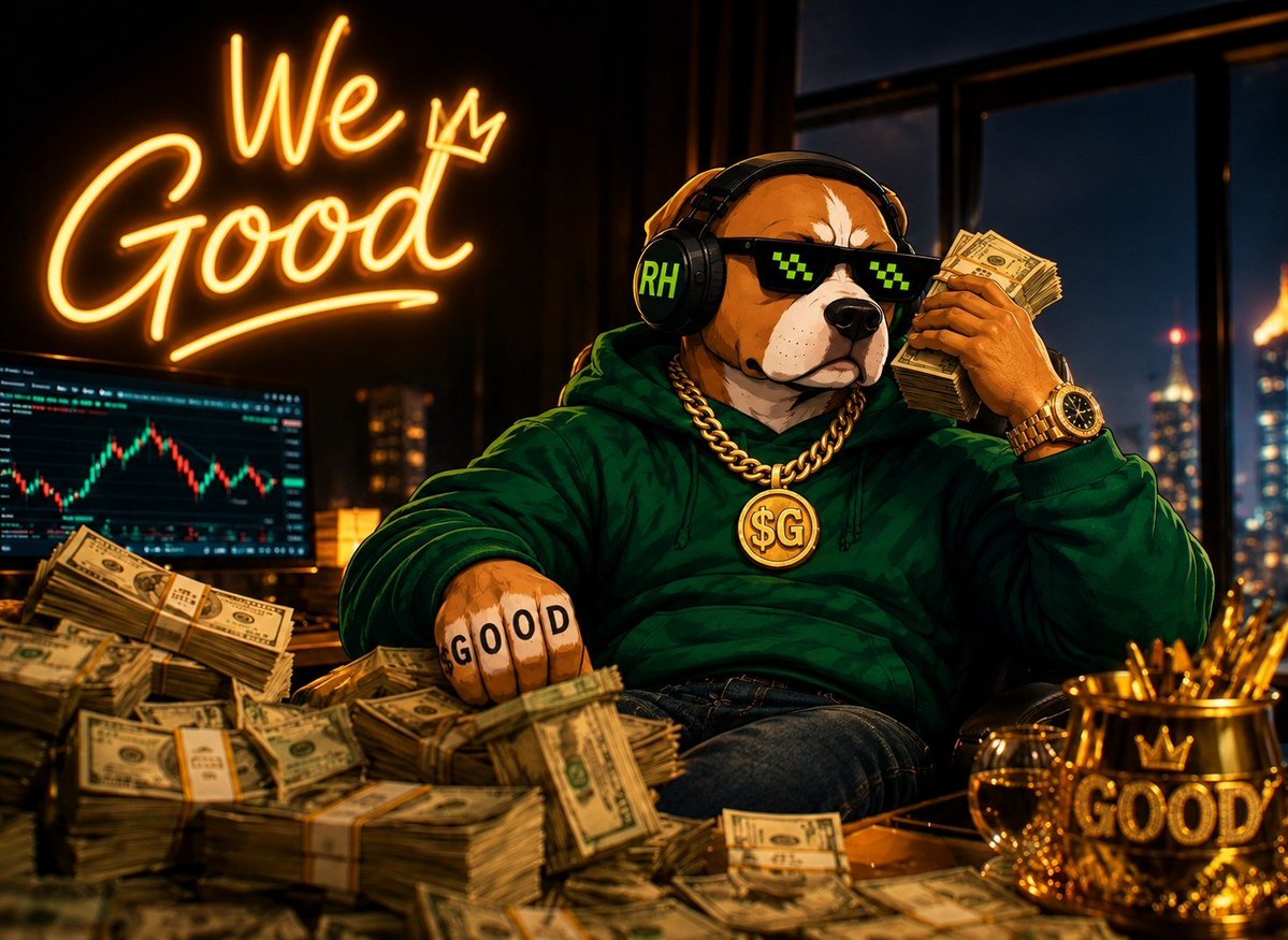 Xpunstoppable01's tweet photo. The strongest part of $GOOD isn't just the ticker.

It is  the culture being built around it. 

$GOOD IN THE $HOOD 
.

Simple.
Memorable.
Easy to turn into stories, memes and community moments.

Now let it see how far the $GOOD culture can go. https://t.co/Co6ht8rqdn
