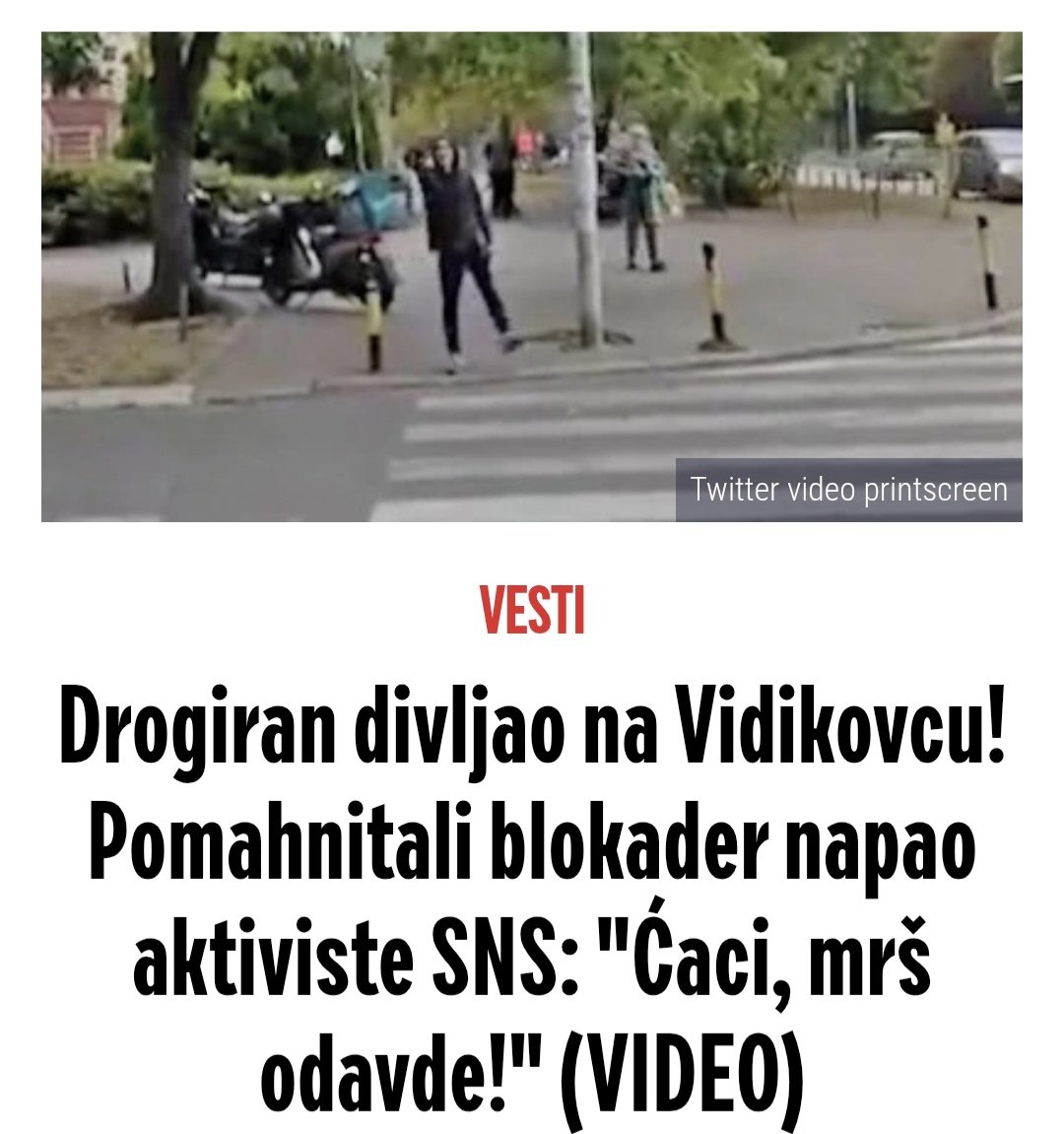 Diksi990's tweet photo. Da li ćemo da dozvolimo da nam drogirani blokaderi upravljaju državom! Dokle ovo iživljavanje nad nedužnih narodom! Sramno!!! Ovo odmah sankcionisati!😡😡😡 #viral #fyp https://t.co/FIHXgBkh5K
