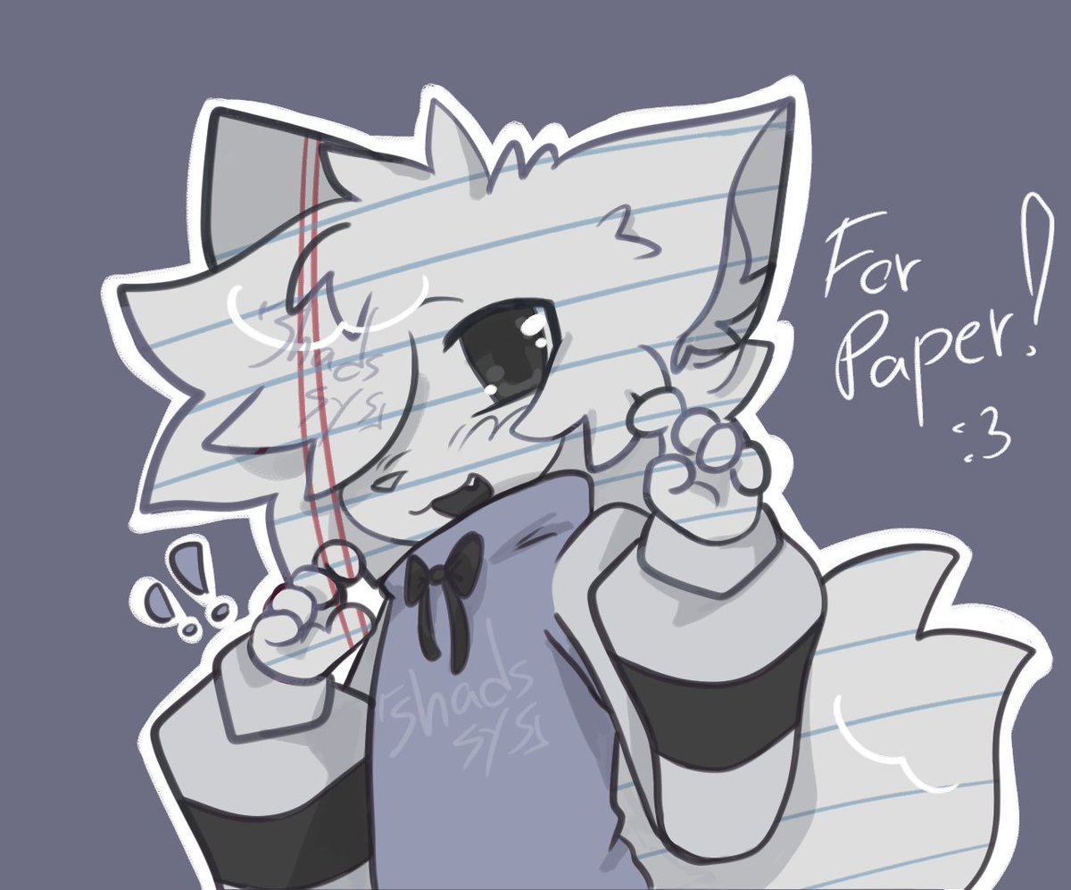Shadssys's tweet photo. it's da paper @IAMBABERR 
#furry #furryartist #furryart https://t.co/K3uP0X96bj