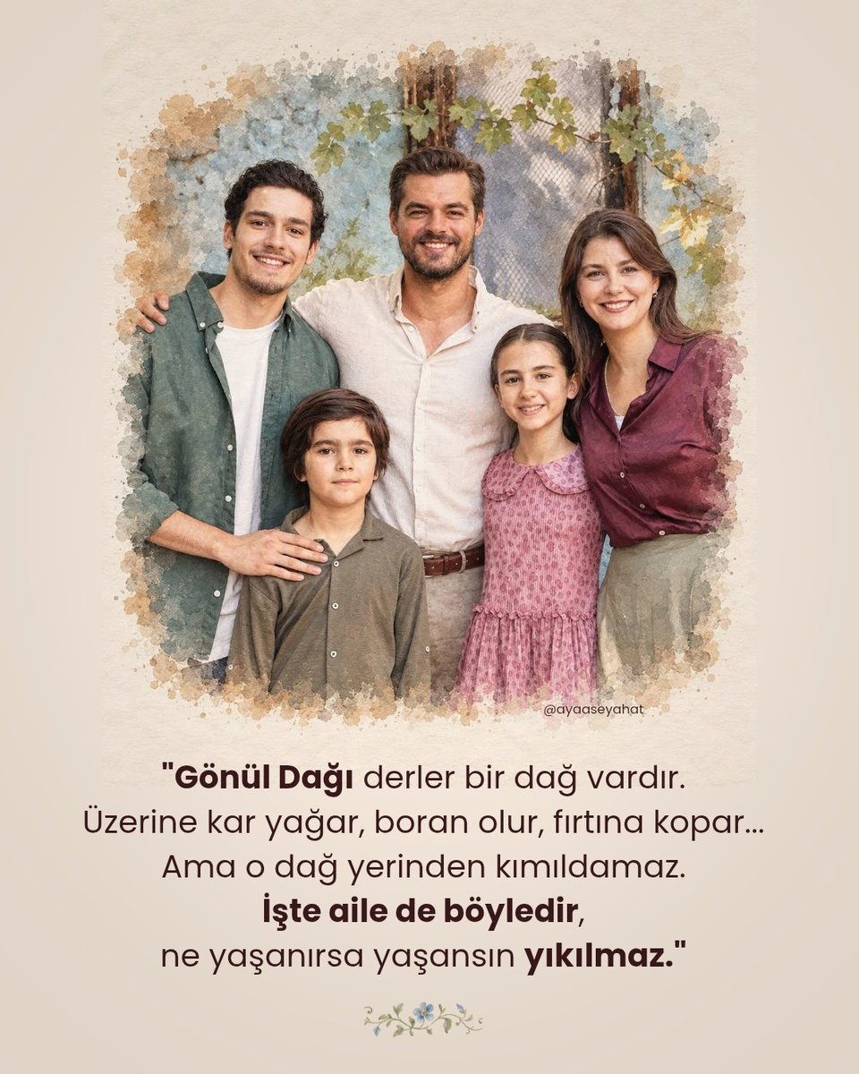 ayaaseyahat's tweet photo. "AİLE" 🔗❤🫂

#GönülDağı | #SelTan https://t.co/33fhDZY7QE