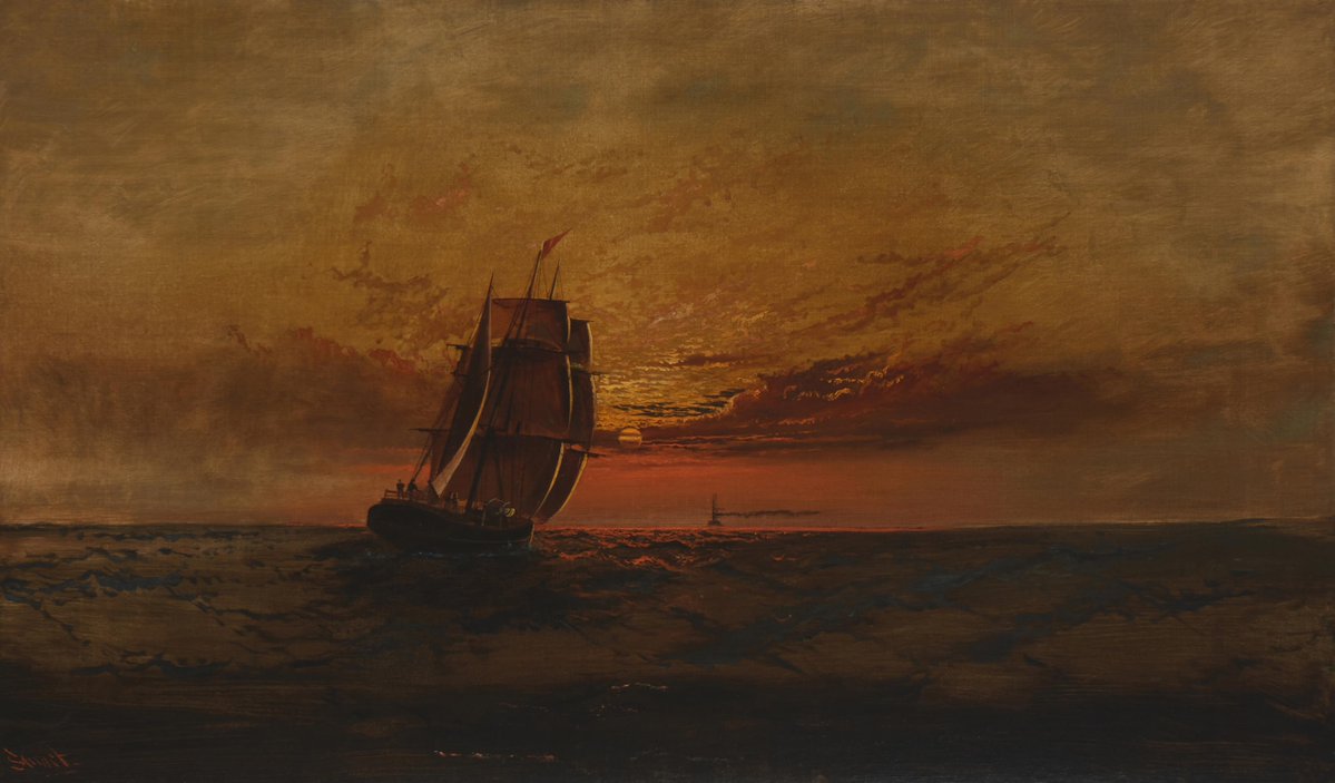 DailyClassicArt's tweet photo. James Everett Stuart - "Marine Scene" https://t.co/iFcPa0ehTi