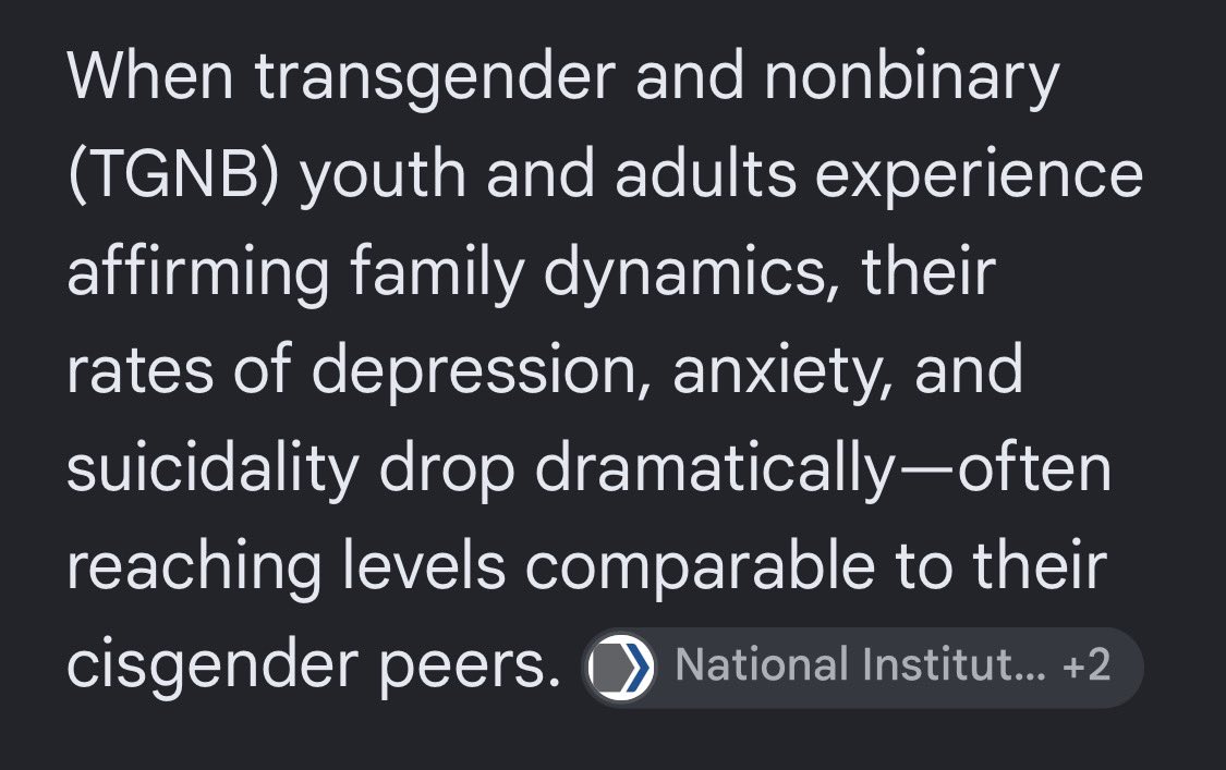 chris9j6's tweet photo. @SuffrageHater @BadeMeows trans people are less suicidal when you let them be themselves. you have been fed a false narrative if you think repression and hatred is good for them. support and love is the best way to prevent suicidality. https://t.co/DfWAfdBmie https://t.co/TUWb1RU6p3