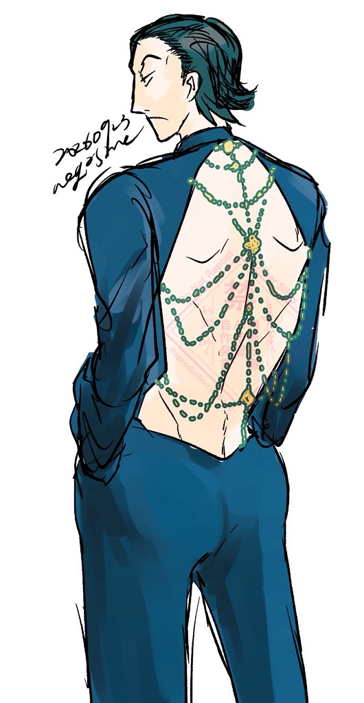 mgsame's tweet photo. バックレス蔡くん（目トレス） https://t.co/ylNRy4VhDf