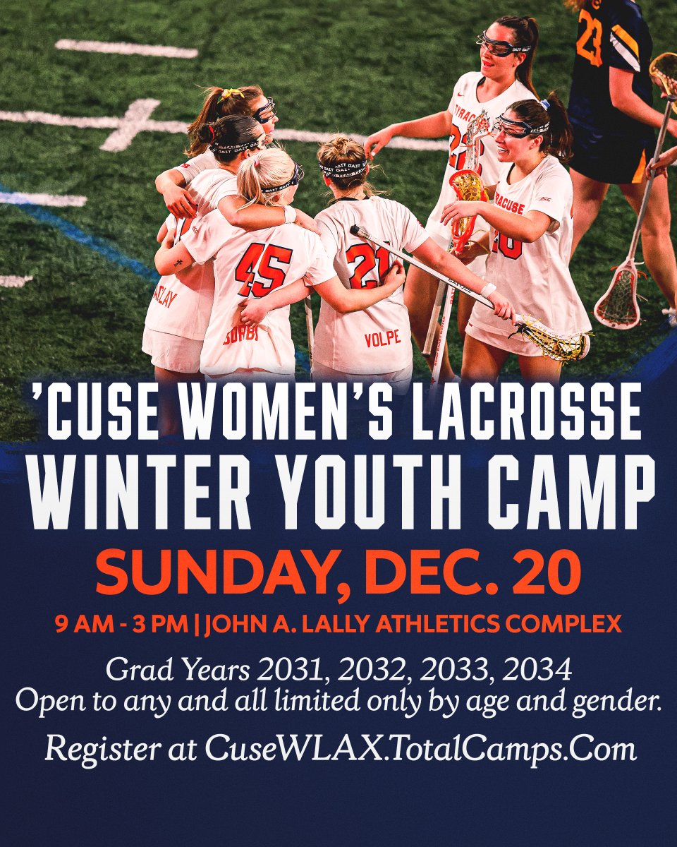 CuseWLAX's tweet photo. It's not too late to sign up for our winter camps!

To secure your spot and for more information, visit https://t.co/w72Y0Hctky! https://t.co/NWcDI4RfKJ