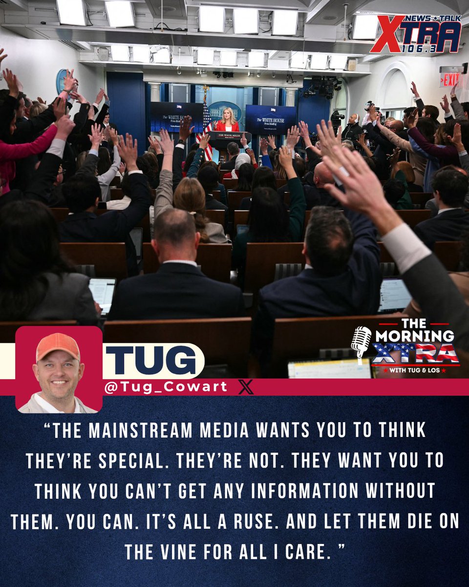 Xtra1063's tweet photo. The Mainstream Media isn't as special as they think they are. https://t.co/L2S6ObC5Qg