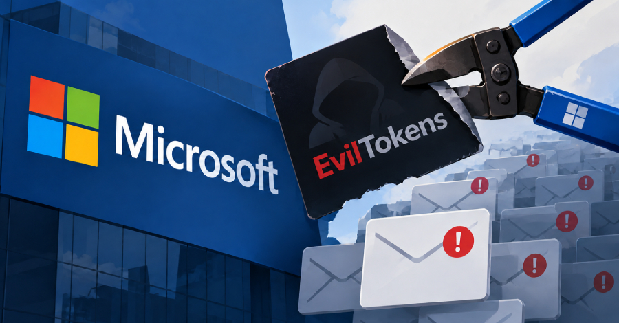 TheHackersNews's tweet photo. ⚡ Microsoft took down EvilTokens, tied to 12,000+ compromised inboxes across 10,000+ organizations.

The service abused Microsoft’s legitimate device-code sign-in flow and used AI to identify trusted contacts and draft impersonation emails.

Learn how it worked: https://t.co/1zMcU0ddjt