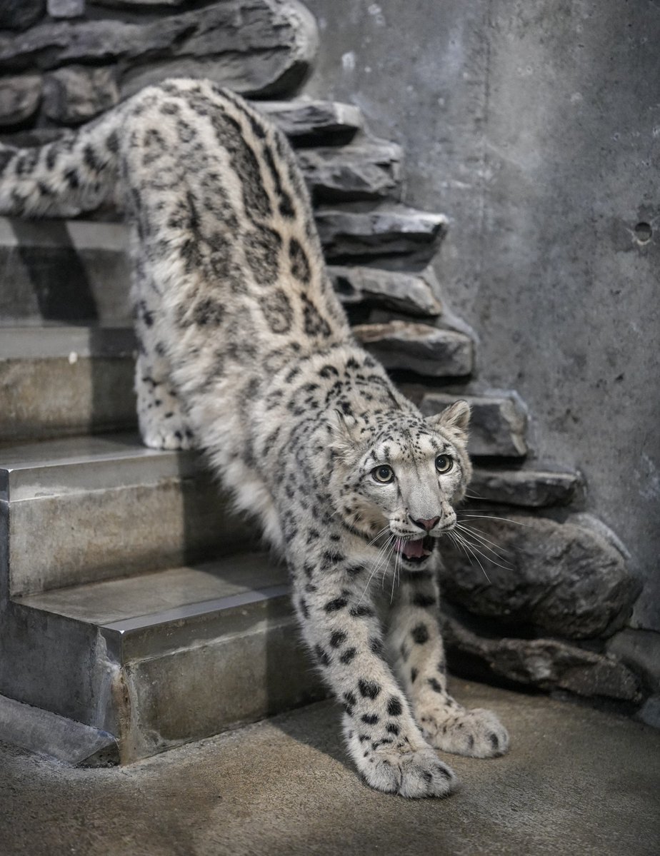black03_white03's tweet photo. のびぃ〜ッ！⁡
⁡⁡
⁡壊れる直前、カメラが最後の力を振り絞って⁡
⁡可愛い姿を残してくれてました😭💕
⁡
#いしかわ動物園 #ユキヒョウ #ヒメル
📷260922 https://t.co/2VT2UIKFMu