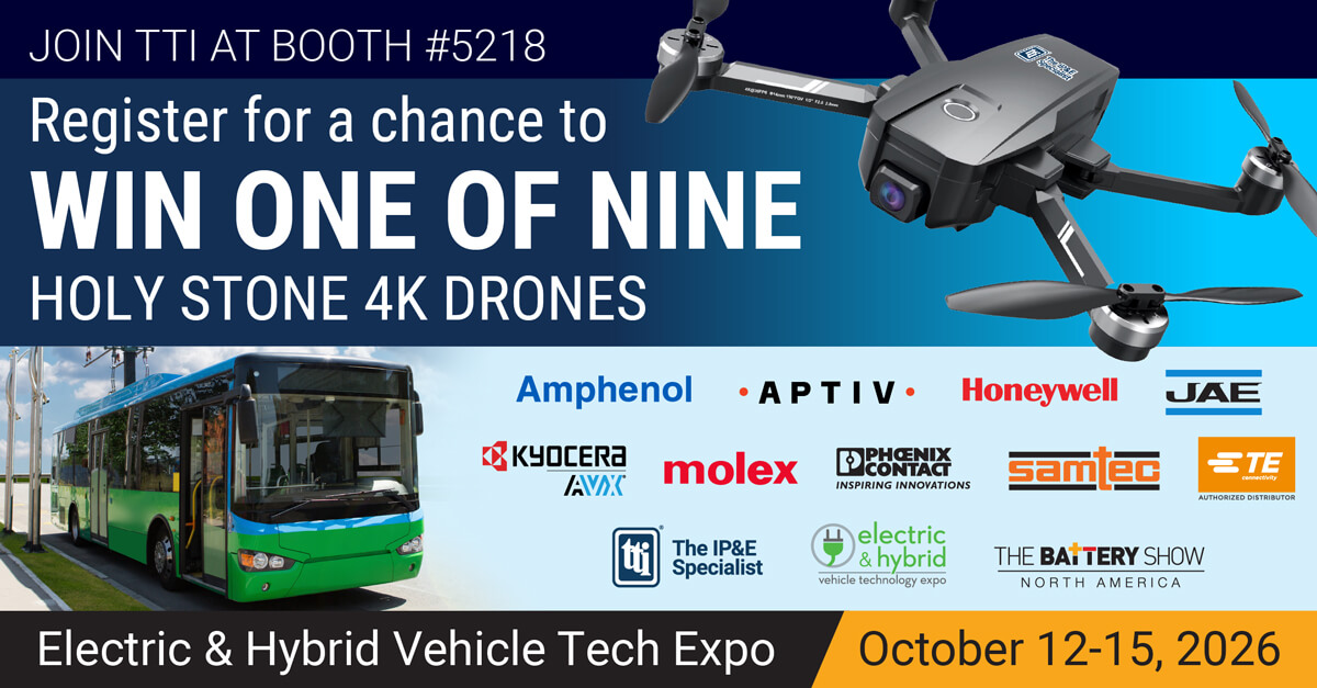 ttiinc's tweet photo. Visit TTI at booth #5218 during @EVTechExpo this October in Detroit. Join over 16,000 engineers, executives and innovators, and register for the chance to win a 4K drone in our drawing! https://t.co/wDpkDyT4ww
#TTIinc #EVTechExpo #TheBatteryShow https://t.co/ftkSizMxiR
