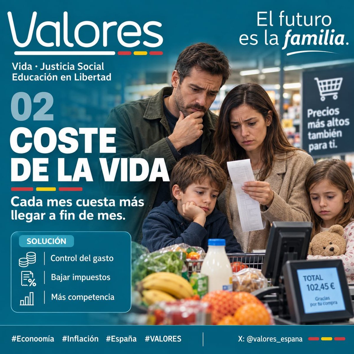 alfonsojgaldon's tweet photo. Un 40% ha aumentado la cesta de la compra.
¿Hasta cuándo vas a aguantar? https://t.co/HFK1SLL1Kb