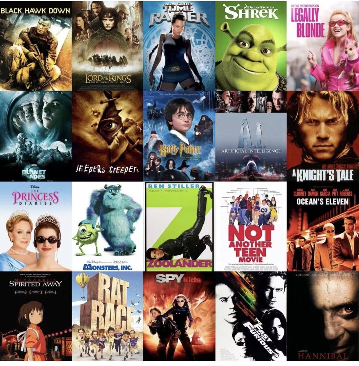 QuetzalPhoenix's tweet photo. If you ever wonder why Millenials are so weird about video games and movies, this whole lineup was just 2001 and there were even MORE good games and movies these aren't even all the good ones https://t.co/vKoHx2dlfk