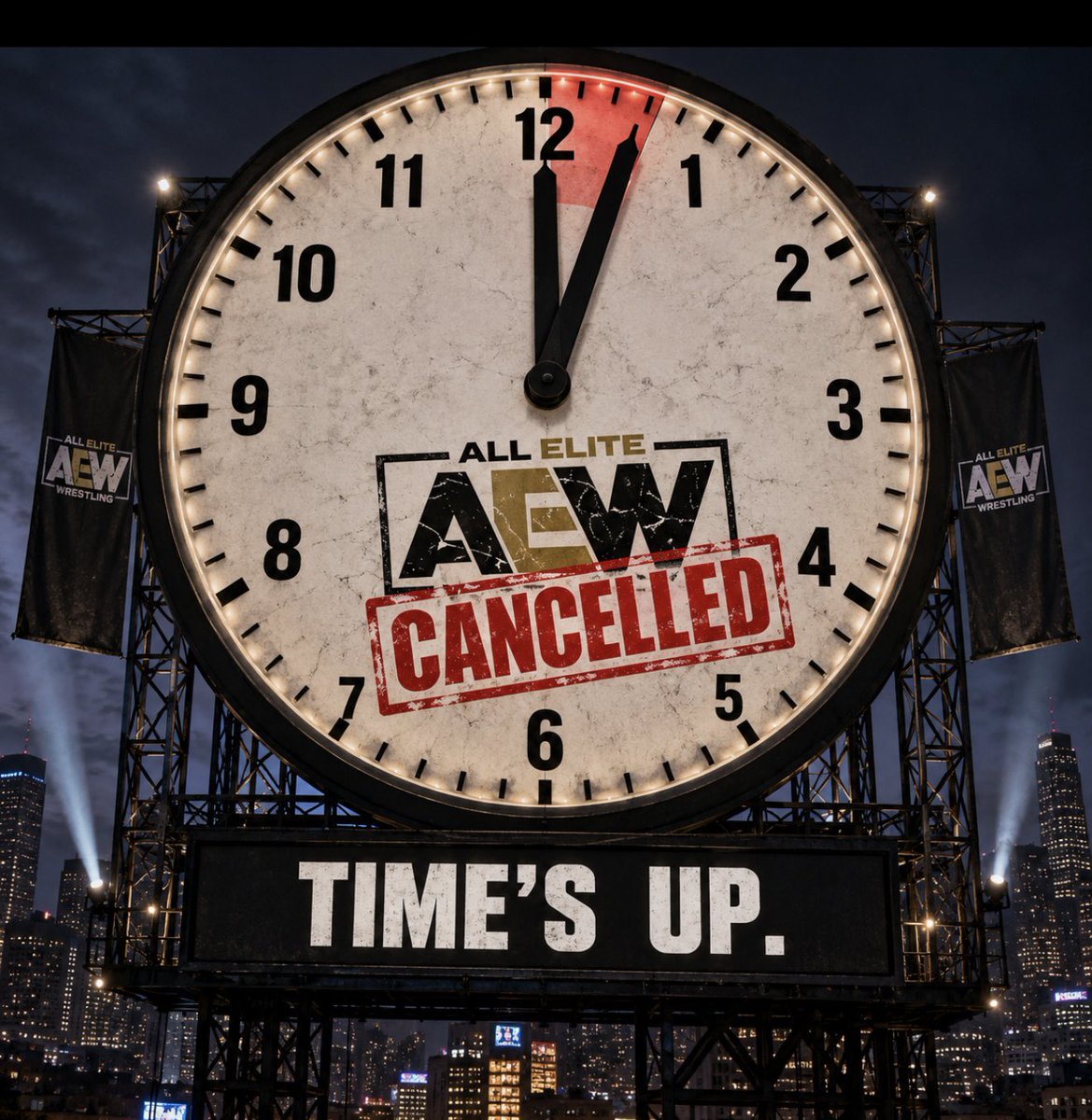SammyGr43595219's tweet photo. AEWS Doomsday Clock https://t.co/NZlgjCm8R2