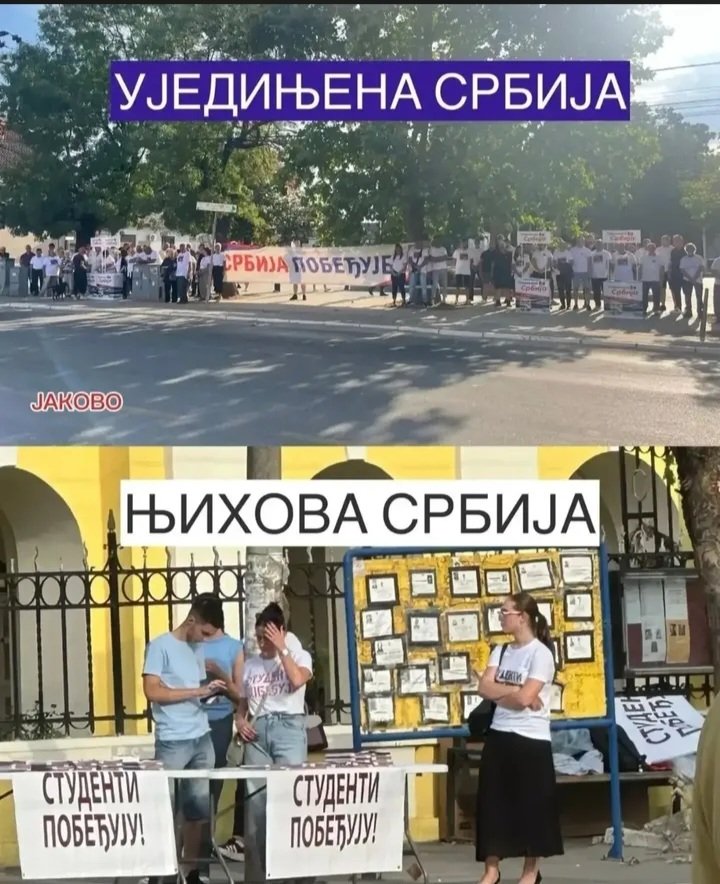 RatkoBetmen23's tweet photo. Na slici se sve jasno vidi! Narod je rekao svoje, a to pokazuje i broj ljudi koji su se okupili na standovima  Ujedinjene Srbije!  Narod je i ovog puta izabrao najbolje za svoju buducnost 🇷🇸🇷🇸🇷🇸🇷🇸 https://t.co/OlDuVcsIFv