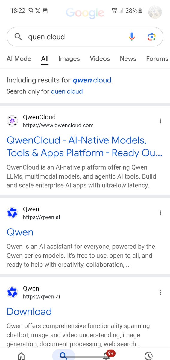 Aderinto001's tweet photo. @Bending__ @_Amaa_Web3 Is it qwen ai or qwen cloud..? https://t.co/6hlnHcHmHQ