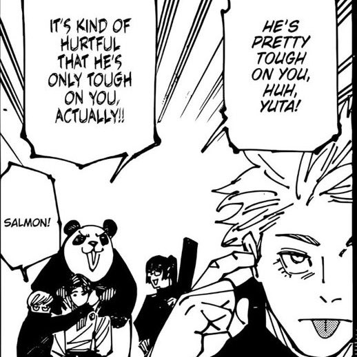 starlessatoru's tweet photo. gojo being a tough teacher only with yuta https://t.co/Cov9p1ZIPz