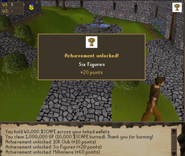 stonk_scape's tweet photo. Development Update 6:

Testing a new system where you can burn your actual solana:5Gp6mKmqJ5ssGKtL8NEUXCSnDynTx3yvod287yiPpump tokens to convert it to in-game currency.

This is a preliminary test towards being able to properly tokenize multiple items in game and lessening supply and increasing demand.