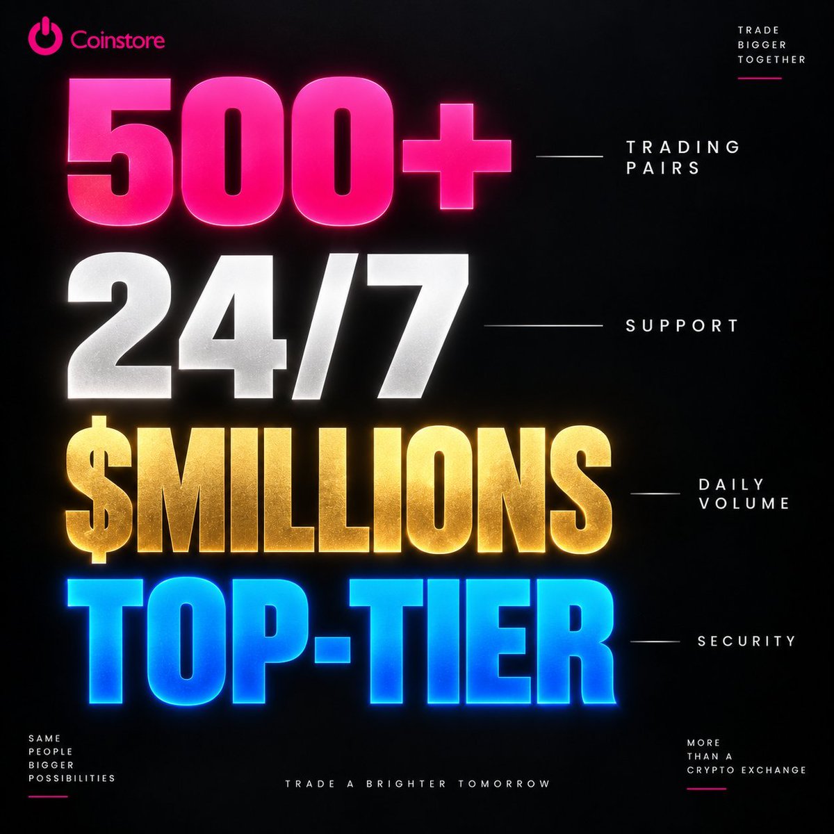 sahed2522's tweet photo. 🚀 Trade smarter with Coinstore.
500+ trading pairs. Millions in daily volume. 24/7 support.
#Coinstore #CryptoTrading https://t.co/nAupMft9L0