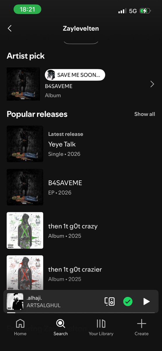 r3nn360's tweet photo. every day i come here, in hopes of being able to pre-save ‘SAVE ME’ 💔

@zaylevelten when nau🥲 https://t.co/oMx9FFM54s