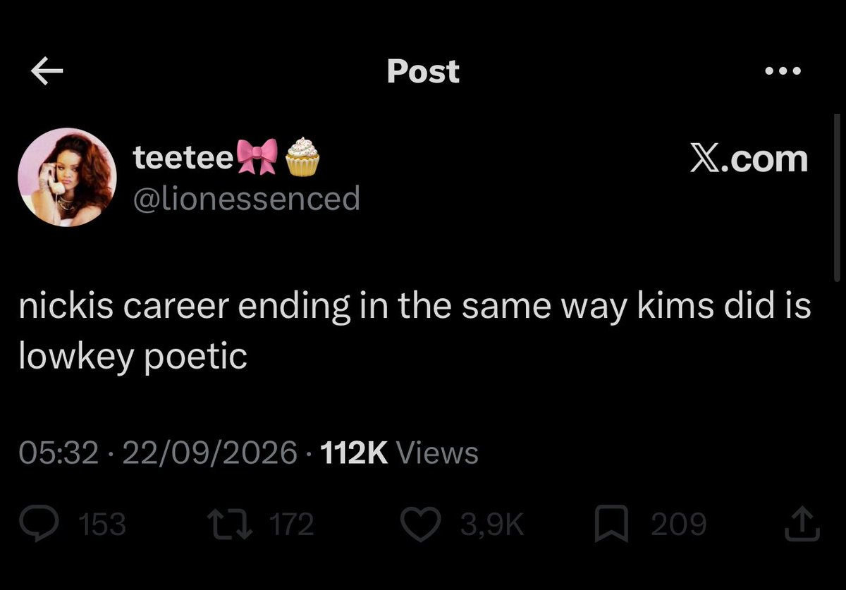 YSLONIKA's tweet photo. nicki’s last era produced a #1 platinum album and the biggest female rap tour of all time

lil kim’s sold 900 copies and she’s currently an opening act for the pssy cat dolls.

they will NEVER be the same, so keep wishing. https://t.co/ECsk8Cz8yT