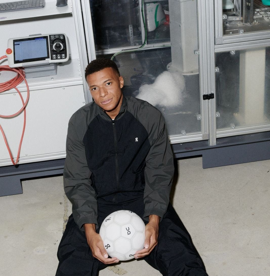 JoePompliano's tweet photo. Today's newsletter explains the real reason Kylian Mbappe left Nike for On and why On gave him the Roger Federer treatment (cash + equity).

READ MORE: https://t.co/GC1i1mc4NN https://t.co/IakDokh0HI