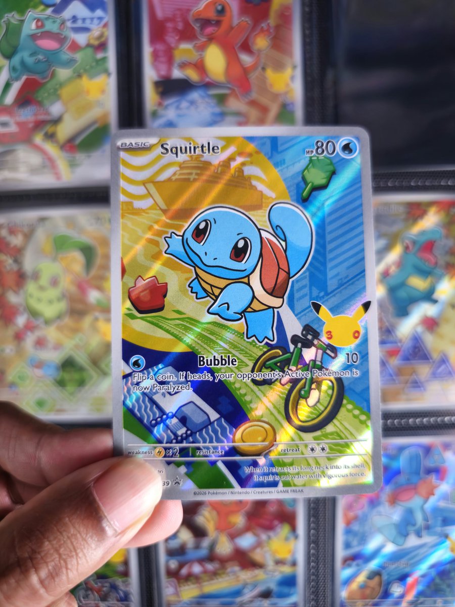 VPCollects's tweet photo. The original Kanto trio!

Showcasing Bulbasaur, Charmander &amp; Squirtle from the Pokémon TCG First Partner Illustration Collection Series 1.

Which starter is your favourite? 👀

#PokemonTCG #PokemonCards #KantoStarters #PokemonCollector #PokemonPromos https://t.co/9oTsQbNlrt