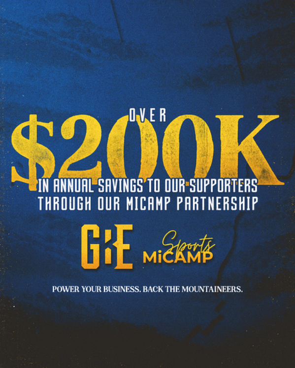 WVU_GBE's tweet photo. Gold &amp; Blue Enterprises is happy to help you save!

Through our partnership with MiCamp, our supporters have saved over $200,000 annually. This partnership extends beyond our student-athletes to local businesses and Mountaineer fans! https://t.co/NzpCnwNZSm