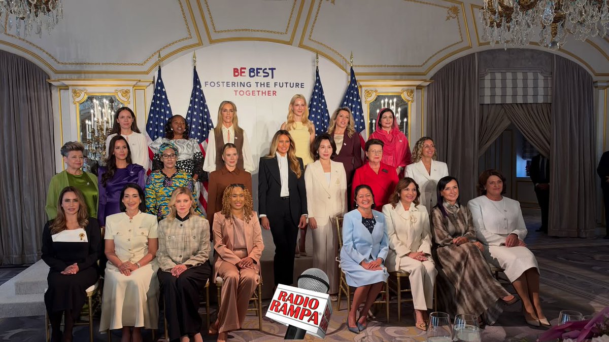 RadioRAMPA's tweet photo. Tylko w Radio RAMPA: Pierwsza Dama Polski na spotkaniu z Melanią Trump i Pierwszymi Damami w NYC. @FLOTUS @prezydentpl 

Pierwsza Dama USA Melania Trump rozszerza inicjatywę Fostering the Future Together, której celem jest wspieranie dzieci i młodych ludzi oraz tworzenie dla nich nowych możliwości rozwoju i edukacji. Podczas wydarzenia Pierwsza Dama ogłasza nowe partnerstwa z sektorem prywatnym oraz przedstawia plany dotyczące międzynarodowych wydarzeń organizowanych w 2026 roku. Wśród zaproszonych gości jest Pierwsza Dama Polski Marta Nawrocka, ale również Poerwsza Dama Ukrainy. 

Radio RAMPA akredytację otrzymało z ramienia Białego Domu.