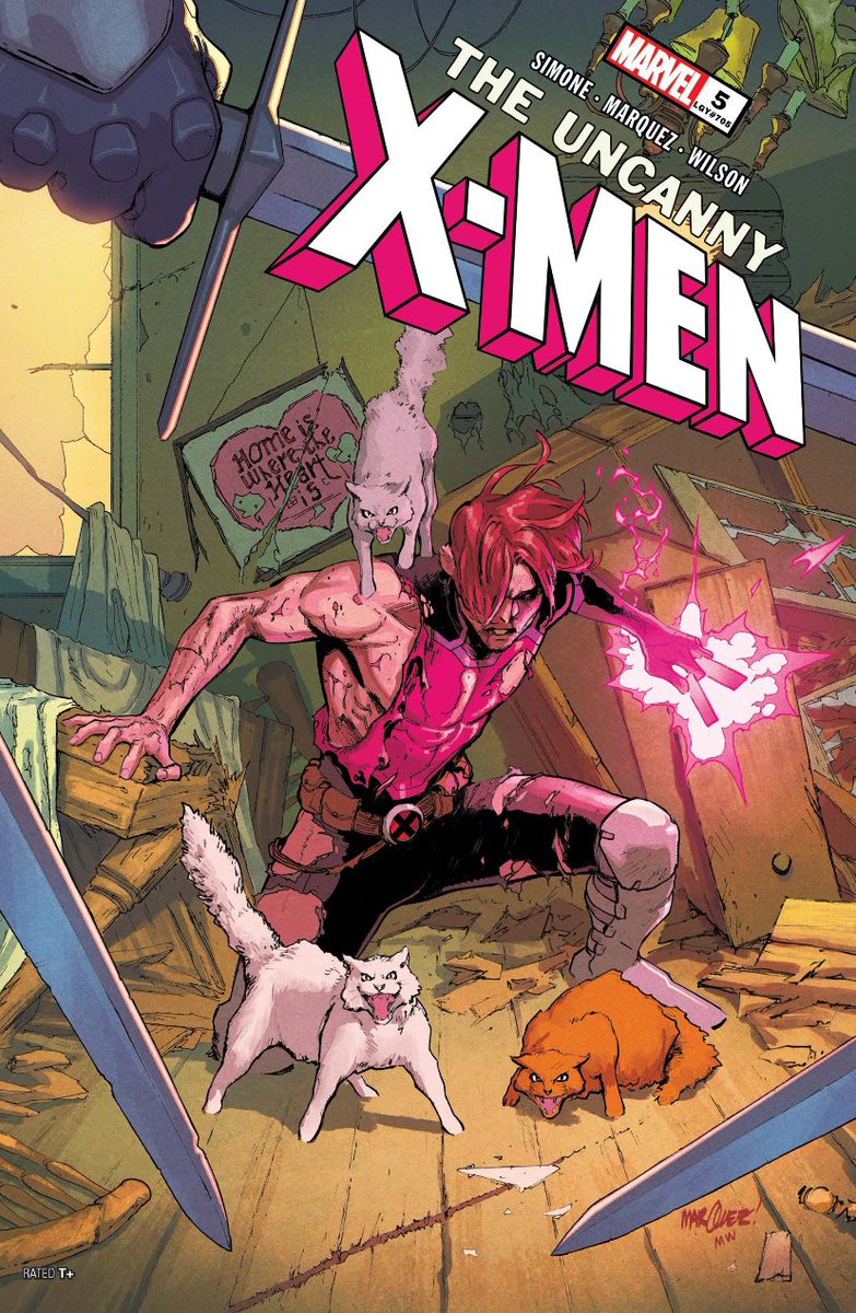AvaYapsLots's tweet photo. My favorite gambit cover because his cats being protective of him is too cute https://t.co/lt6VAHn13h