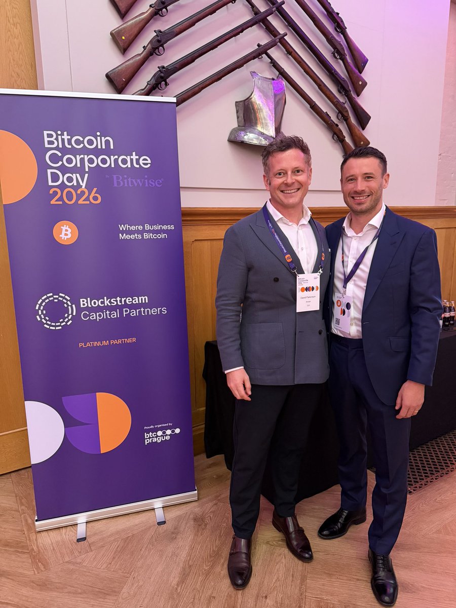 Musqet_David's tweet photo. Bitcoin Corporate Day in London today was excellent. High quality panel discussions and a very well attended event!

The walls were even replete with musquets…Bitcoin is gunpowder!

@BTCPrague @kwasi_stackbtc @trussliz @SteveBakerFRSA @btconlyscott @adam3us https://t.co/VPBhuLUJZZ