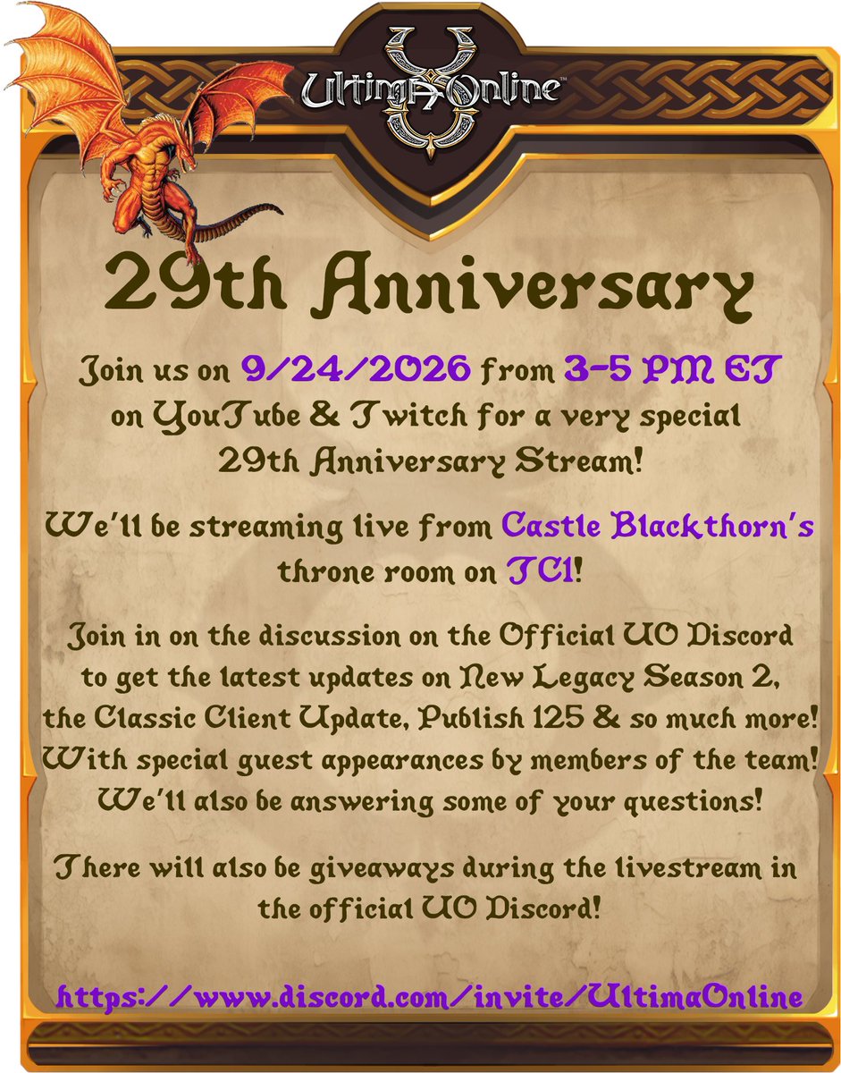 UOTownCryer's tweet photo. #UltimaOnline #UO_JPN #ウルティマオンライン #UO #UOJPN #UltimaOnlineJapan https://t.co/yJDbdvFCBm