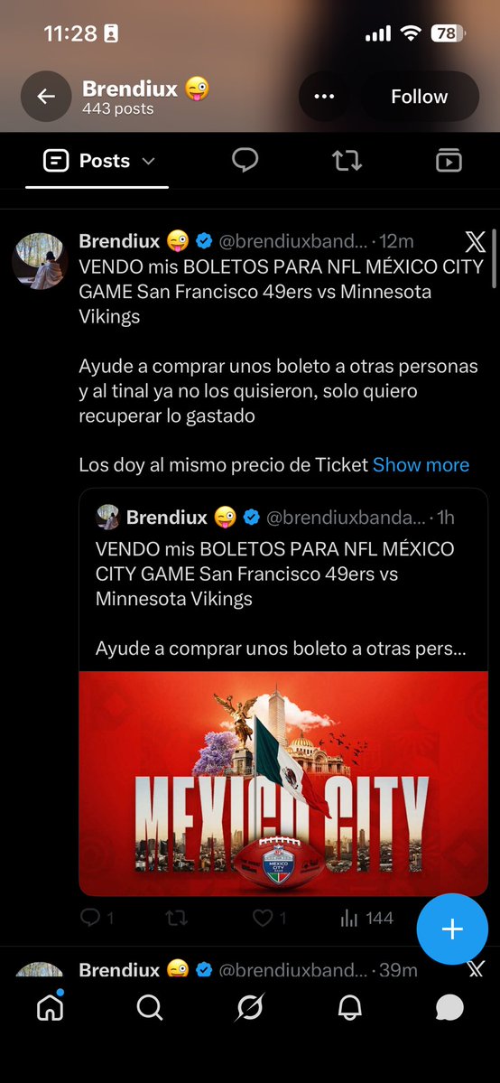 marianamonn_'s tweet photo. La rata !!! Ojito con los muertos de hambre que venden boletos de la NFL México #nfl #banorte #ticketmaster https://t.co/4j1XjV2OXw