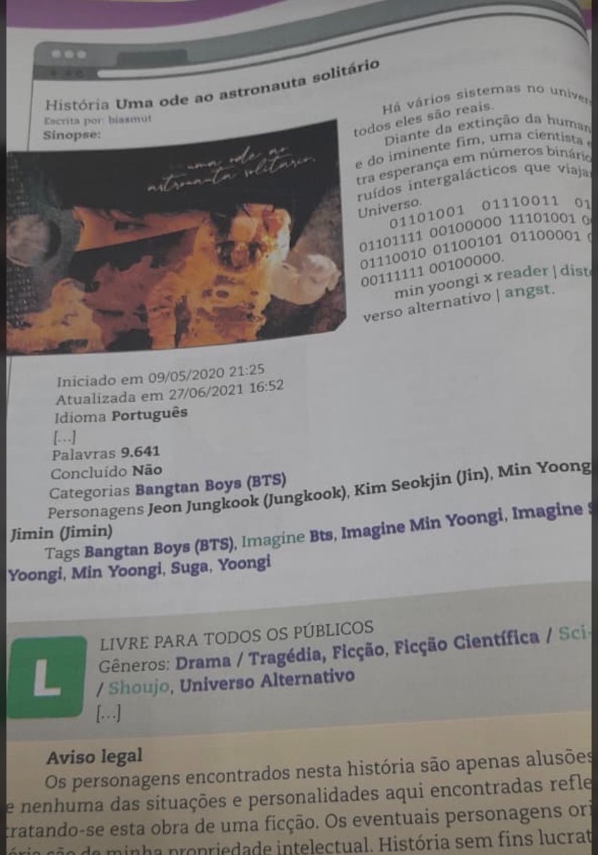 starmusejm's tweet photo. Gente que isso, liberaram fanfic nos livros de português?

Obs: livro de português do fundamental https://t.co/E3LmGaphm7
