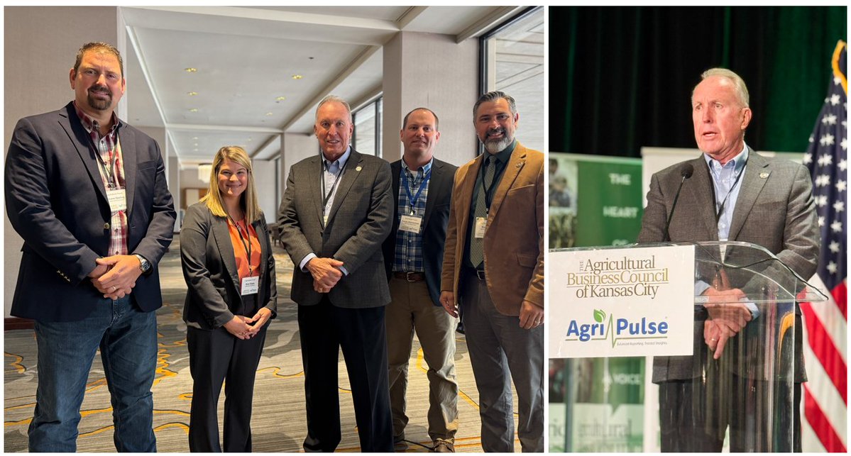 RD_Missouri's tweet photo. Our USDA @RD_Missouri team was thrilled to welcome @usdaRD Under Secretary Glen R. Smith to Kansas City today! Great to touch base during his brief stop at the @agripulse Ag Outlook Forum to discuss our ongoing mission to support and grow rural Missouri.
#AgOutlook2026 #Rural https://t.co/4rU3sv4q24