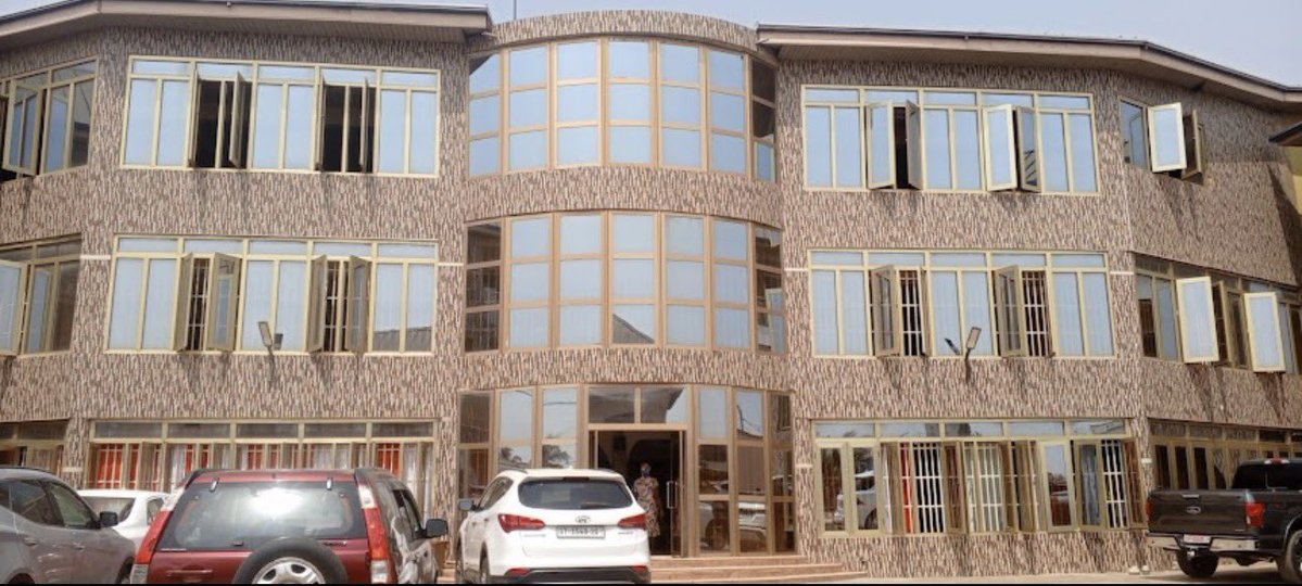 SIKAOFFICIAL1's tweet photo. The Holy Ghost Fire Hour Ministry International in Klagon, owned by Rev. Emmanuel Boakye Danquah, has been identified as the location where a substantial quantity of counterfeit production coupons and equipment was discovered following a National Security-led investigation into the operations of a transnational counterfeiting syndicate.

[📸: Delali Ahiamor]
