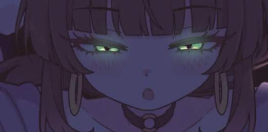 ImpCharm's tweet photo. Apparently lots of people really really like glowy eyes... try not to stare at them at all okay? or they'll turn yours into little spirals that go swish swish~ round and round~! I heard it's bad for your brain...