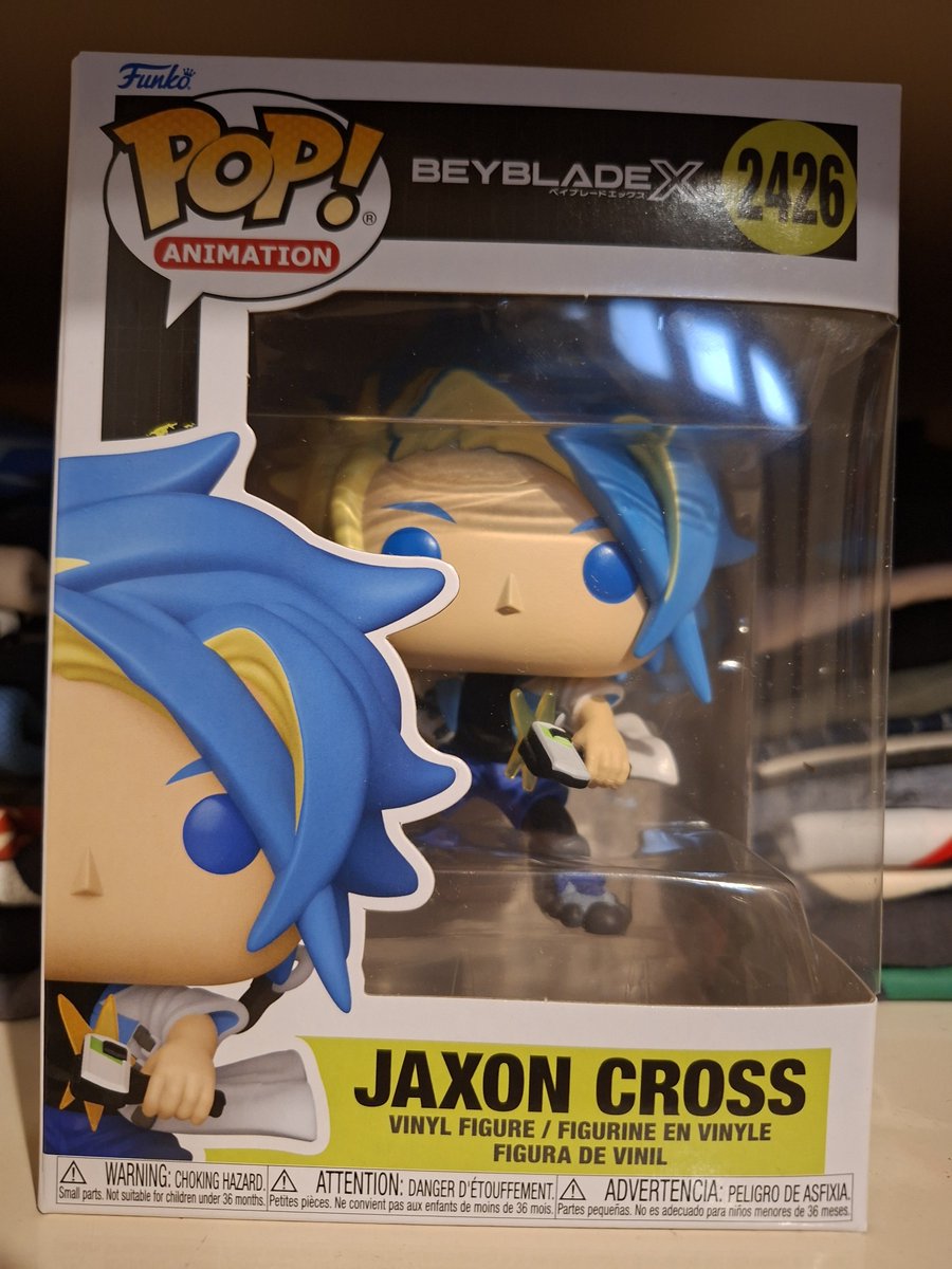 AleGBono's tweet photo. Conseguí el Funko de Jaxon Cross!! 💙💙

Junté muchos Beys con los años pero siempre quise un recuerdito Beyblade X con Jaxon así que doy por cerrada esa meta! #beyblalde https://t.co/rbDnx9OJ0B