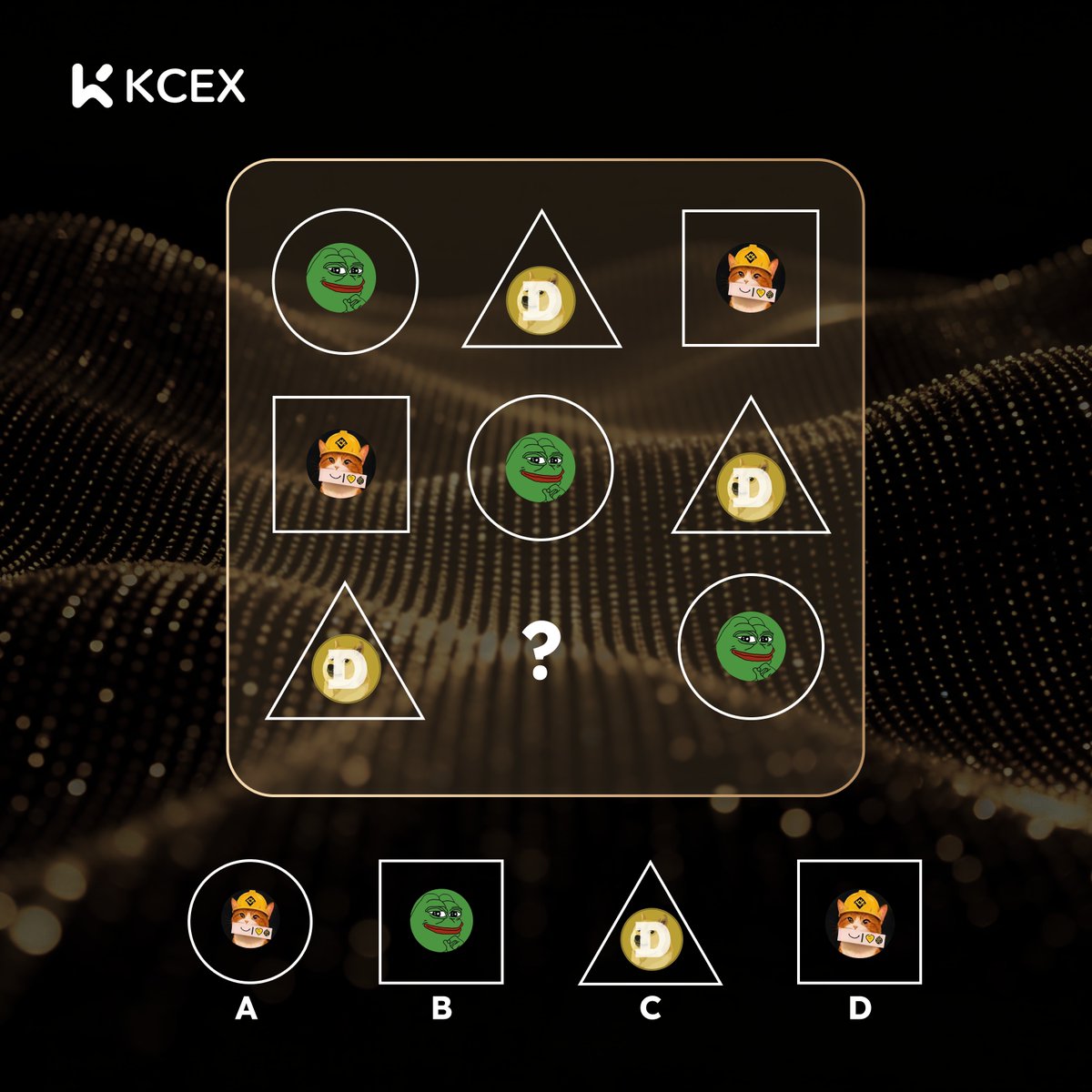 KCEX_Turkey's tweet photo. 🎯 Kural basit görünüyor… gerçekten öyle mi?
Sence doğru cevap A, B, C mi, D mi?

✅ Cevabını yorumlara yaz
❤️ Beğen ve RT yap

#KCEX #BNB $BNBCATE $DOGE $PEPE https://t.co/PA0njrFwhf