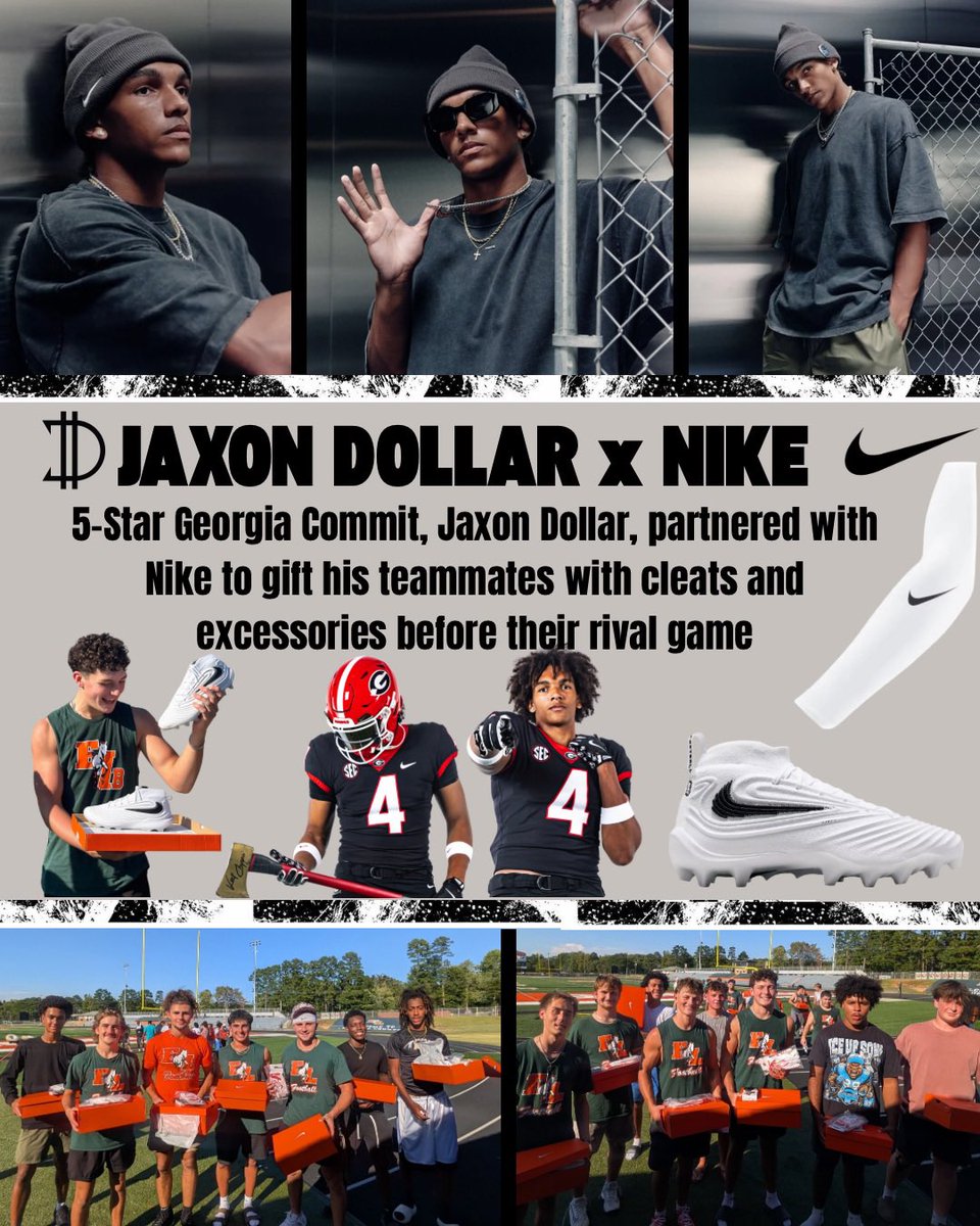 JaxonDollar4's tweet photo. Extremely blessed to be surrounded by family, friends, and community that continues to guide and support me along this journey. 
@TheOpening relationships helped me gift my teammates some gear. 🙏🏾
@eastlincolnfb 4TDs in rival win
@ElevationChurch baptized me https://t.co/eqqSW9fuoB