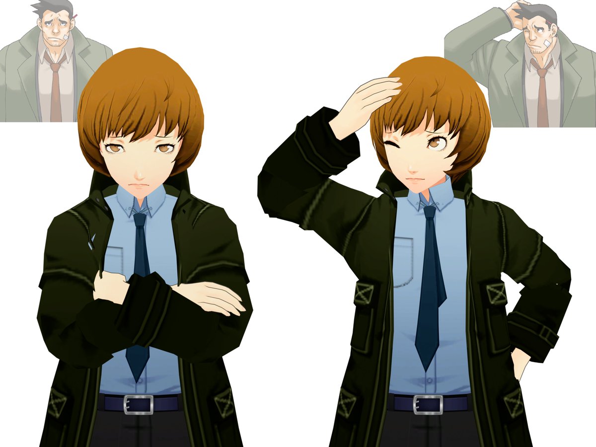 Fawzi5380's tweet photo. For those who didn't get the reference have a portrait sheet lol. #Persona #Persona4 https://t.co/QArLoMUCfI