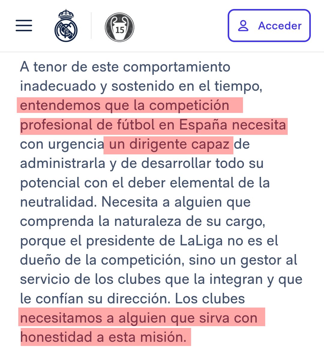 HdeHelena_RM's tweet photo. ¿Qué pensará la gente que cree el relato de que "Tebas favorece al Madrid" cuando ve que es el único club que pide la dimisión de este personaje?

¿Qué pensará viendo que sus clubes están cada vez más ahogados económicamente mientras otro inscribió jugadores con ventas ficticias? https://t.co/AfhJ6OpnNk