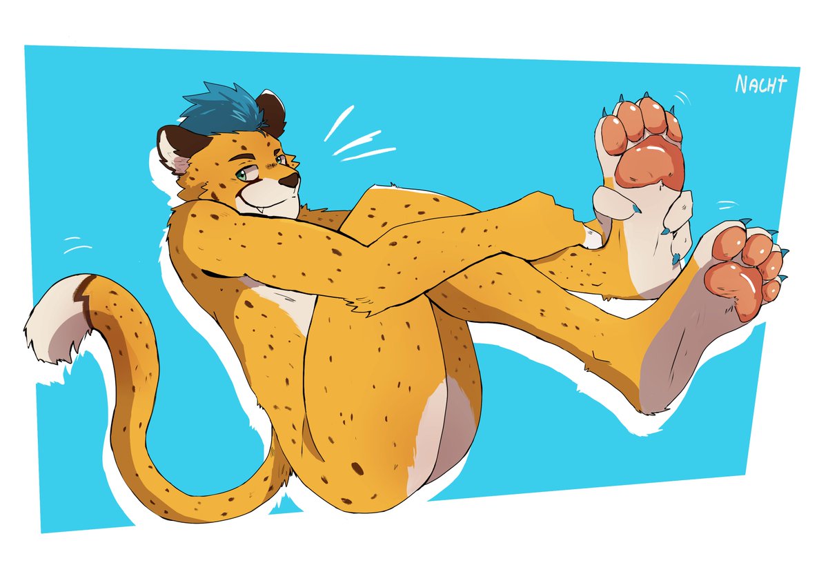 EvanBlessedChee's tweet photo. Cheetah paws for the soul 🐾😸

Ty sm @Nacht_art 💙

#furry #furryartㅤㅤㅤ https://t.co/GXmx576NfJ