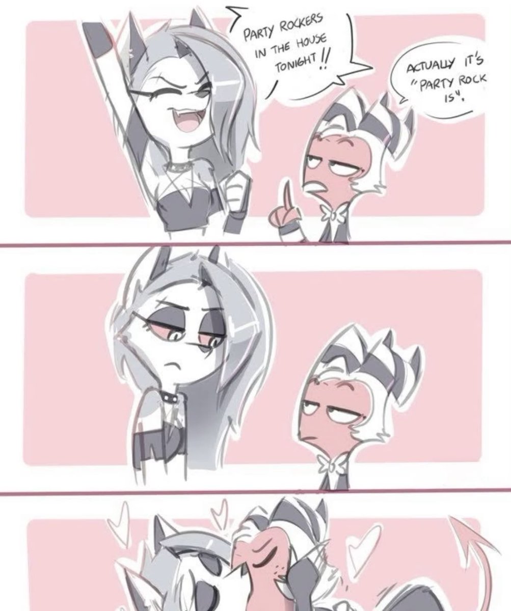 alejo4699's tweet photo. The only acceptable response to being corrected mid hype
#HelluvaBoss #Loona #Moxxie #LoonaxMoxxie #HelluvaBossFanart #PartyRockIs #LMFAO #DemonCouple #Vivziepop https://t.co/5asiK0euhQ