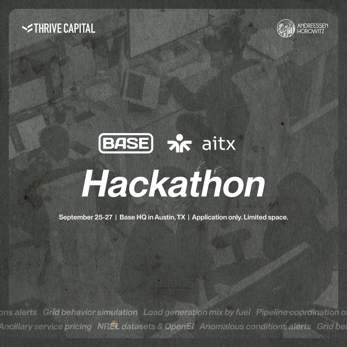 jake_oshea's tweet photo. First round of approvals for this weekend's @basepowerco &amp; @aitxcommunity Talent Hackathon are complete! Applications close Thursday, get them in ASAP.

https://t.co/3E99NXl3FQ https://t.co/niHVzSq81R