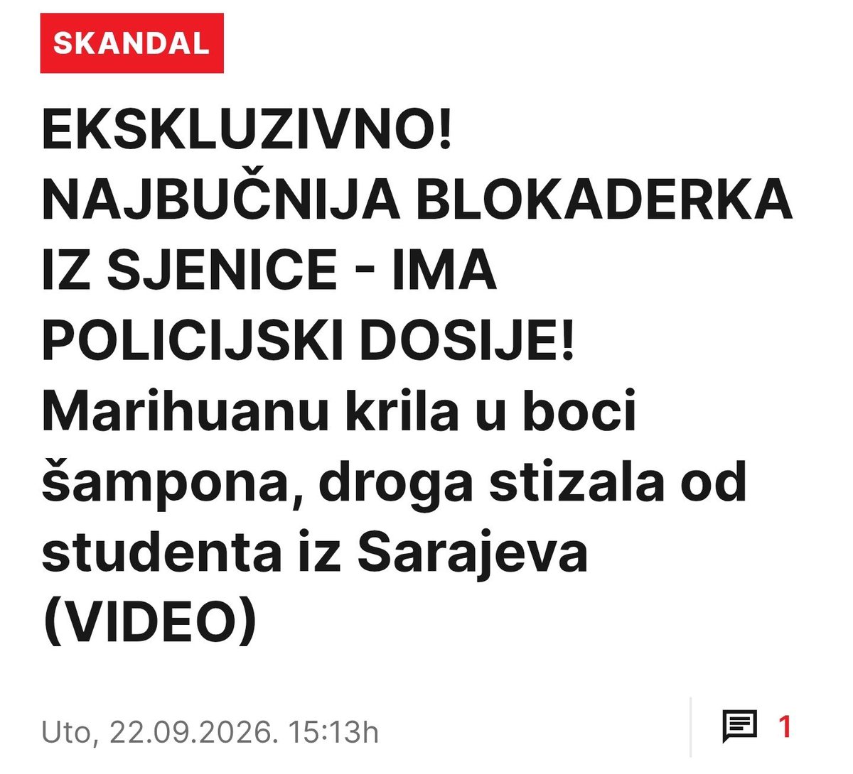 dejanbmw10's tweet photo. Blokaderski dosije, marihuana, šampon, studenti iz Sarajeva. Toliko "borbe za pravdu" da više liči na lošu komediju nego na politiku. https://t.co/ekTdO9gSTX