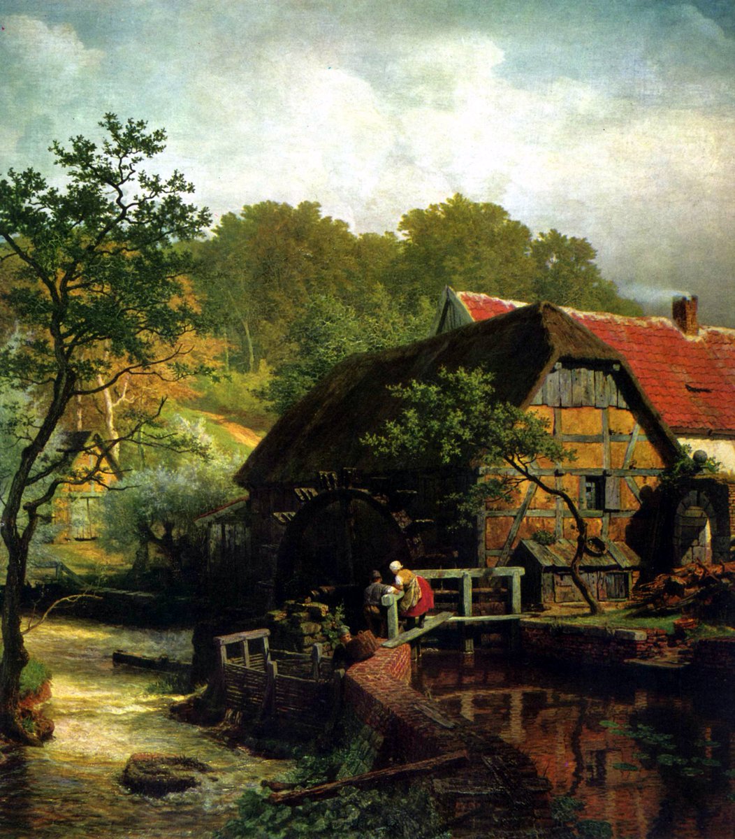 TheNewPainting's tweet photo. Andreas Achenbach (29 September 1815 – 1 April 1910) was a German landscape and seascape painter in the Romantic style.

Watermill in Westphalia, 1863

Collection
Kunsthalle Bremen

Source/Photographer
DIRECTMEDIA 
#HistoryofPainting ​#FreeArtExhibition https://t.co/mizcBKMudP