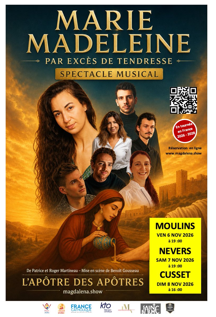 MMadeleineShow's tweet photo. Après la Vendée, ce sera l'Allier et la Nièvre https://t.co/fhEC4VcZiV #MarieMadeleine https://t.co/3VbYfVLCNp