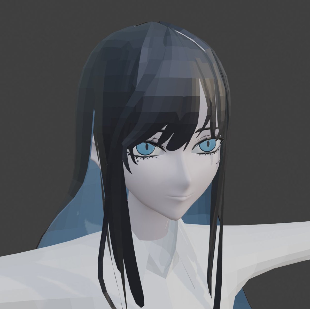 a_wo_'s tweet photo. 今日の進捗です。
今回は結構進んだような気がしますね。それでもかなりゆったりめですが……
インナーカラーとかを付けたときには結構似てる！？　となりましたが、長時間作業しているとやっぱり本当に似てるのかと迷子になります。
なんでだ。

#blender #b3d #3Dモデル https://t.co/PvnS5tsXwB