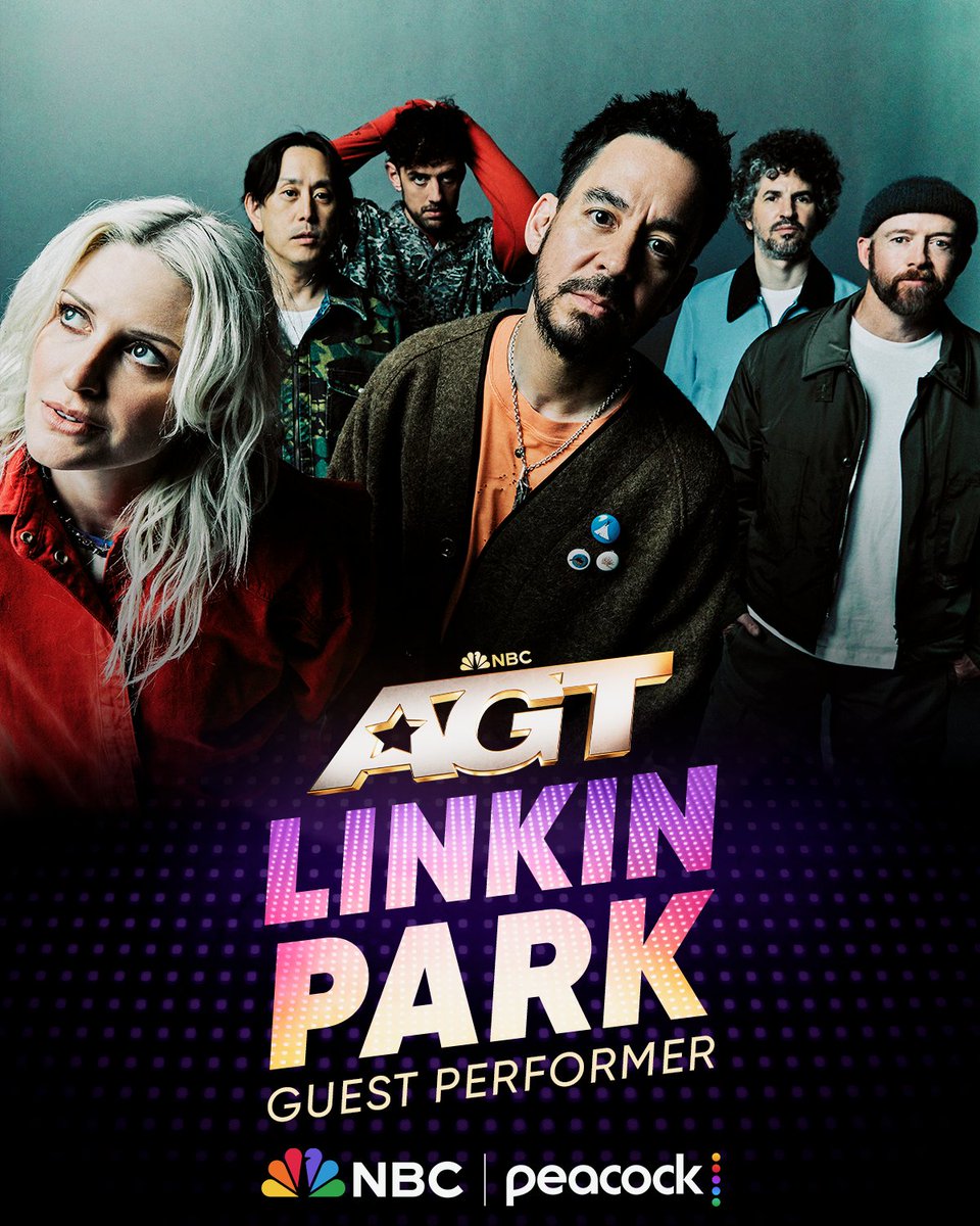 linkinpark's tweet photo. Tune in to the season finale of @AGT Wednesday 8/9c on @NBC. https://t.co/jQ2asAqgvk