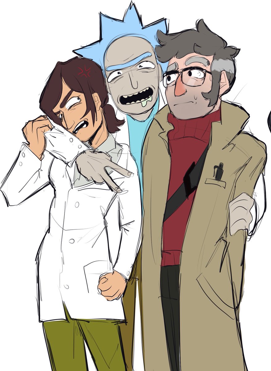 voshiburi's tweet photo. sketching at work #rickandmorty #insidejob #gravityfalls https://t.co/LutunN3D1g